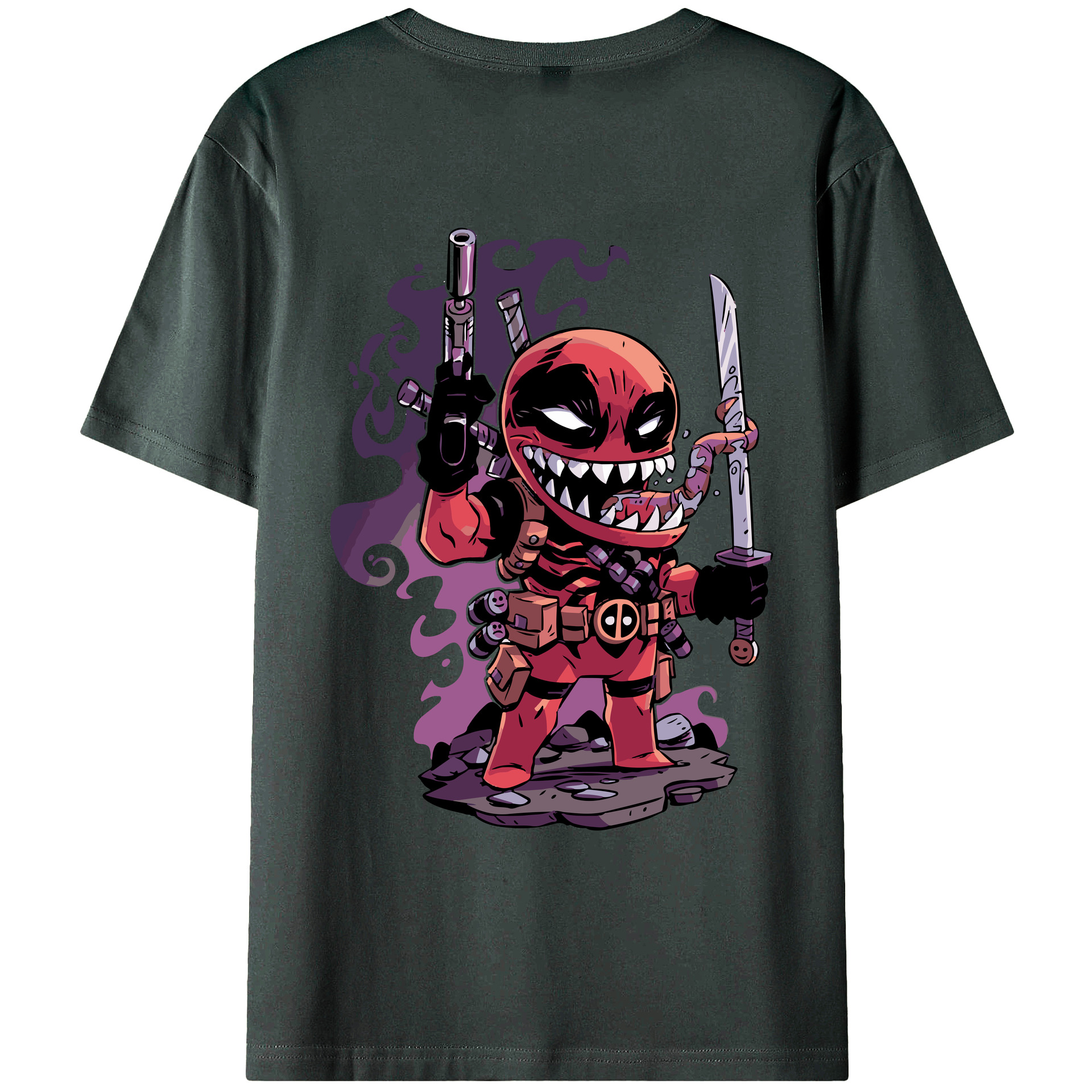 （画像用） アベンジャーズ The Avengers 綿100％ メンズ半袖Tシャツ（バックプリント） 通気性